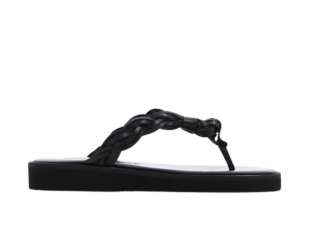 Chloé Chloé New New Gaucho Sandals Black Pelle Di Vitello Gomma (W)