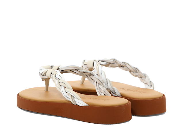 Chloé Chloé Gaucho Sandals White Pelle Di Vitello Gomma (W) - view 4