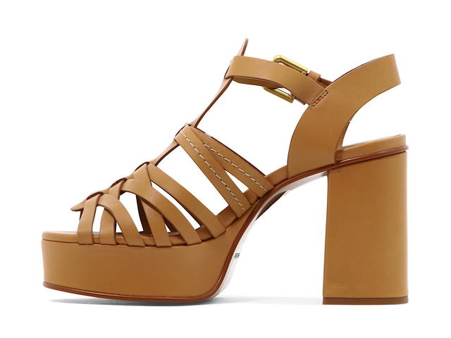 Chloé Chloé Sierra Sandalsbrown Pelle Di Vitello 50 Cuoio 50 Gomma (Women's) - view 3