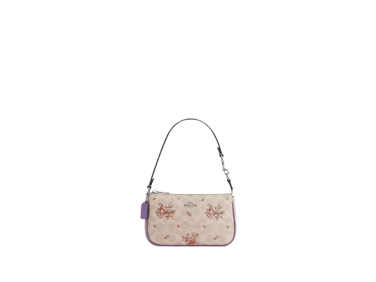 Coach Coach Nolita 19 In Signature Canvas With Floral Print Sand Multi