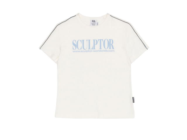 Sculptor Sculptor Classic Logo Piping Crop Top White - view 1