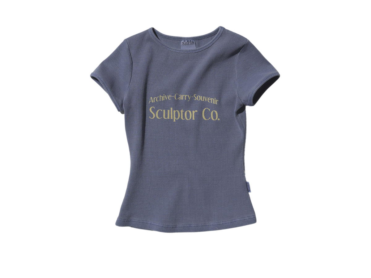 Sculptor Sculptor Archive Pigment Baby Tee Dusty Blue