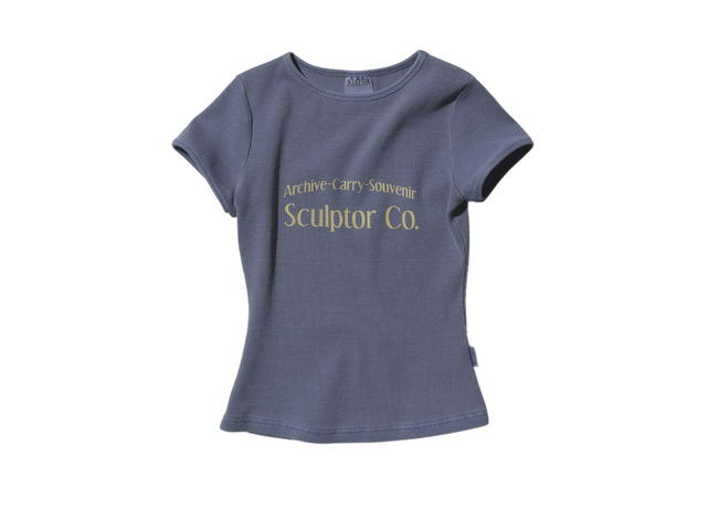 Sculptor Sculptor Archive Pigment Baby Tee Dusty Blue - view 1