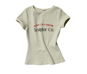 Buy Sculptor Archive Pigment Baby Tee Dusty Ivory at Sasom – Authentic and Ready to Ship
