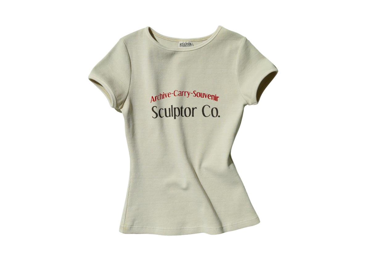 Sculptor Sculptor Archive Pigment Baby Tee Dusty Ivory
