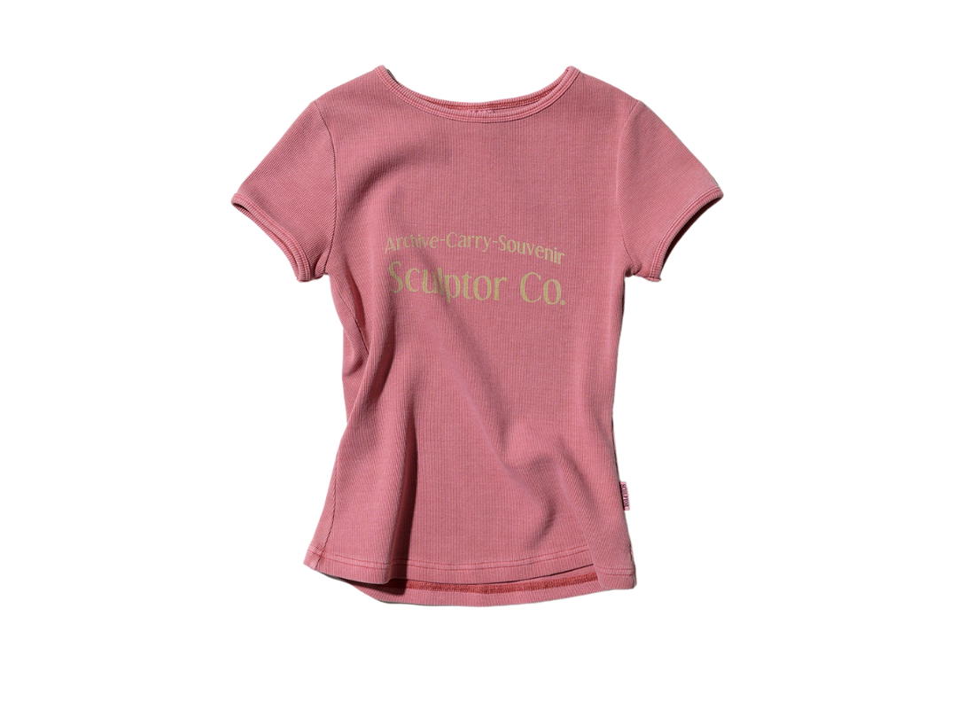 Sculptor Sculptor Archive Pigment Baby Tee Dusty Pink