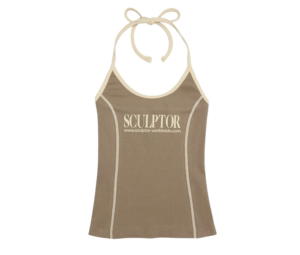 Buy Sculptor Classic Logo Halter Top Mocha at Sasom – Authentic and Ready to Ship