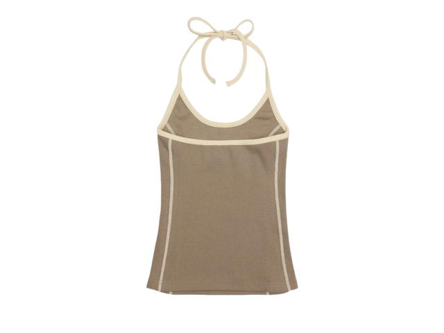 Sculptor Sculptor Classic Logo Halter Top Mocha - view 2