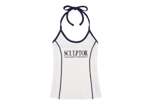 Sculptor Sculptor Classic Logo Halter Top White - view 1