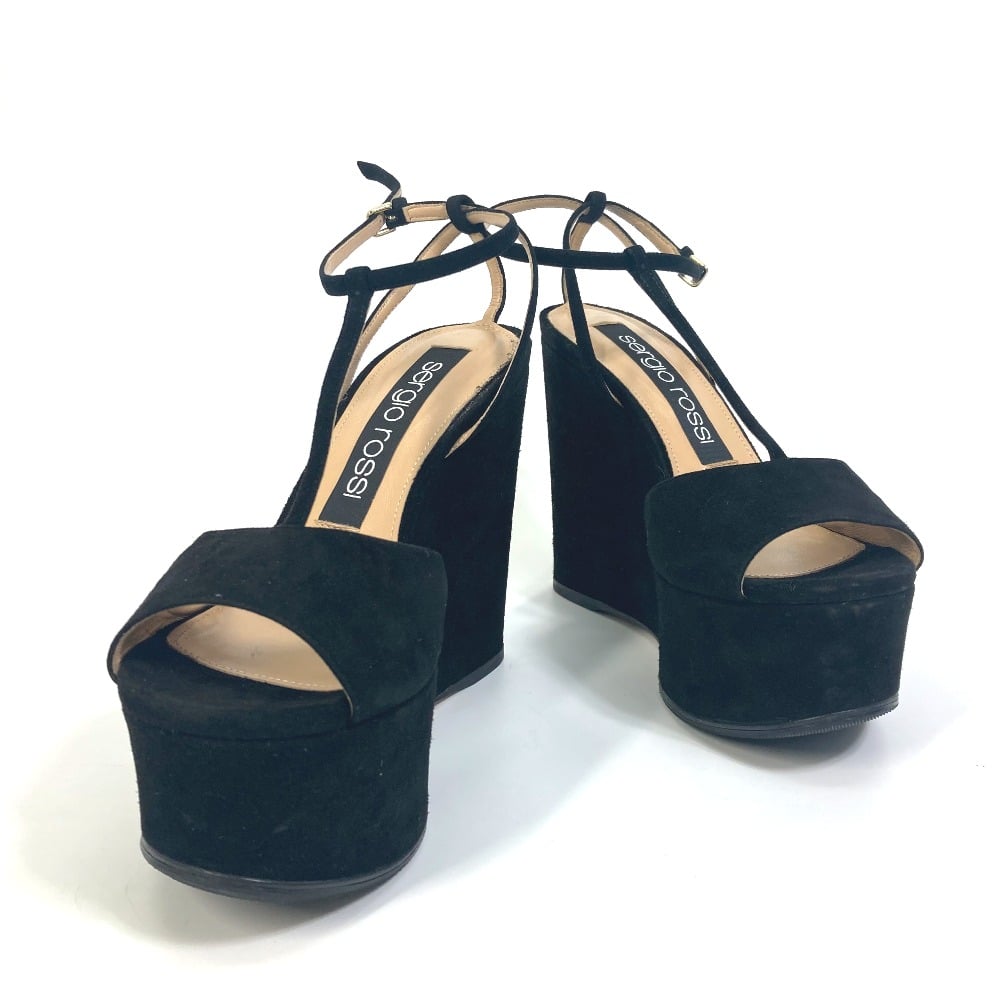 Sergio Rossi Sergio Rossi A78370 Ankle strap Mules suede Black