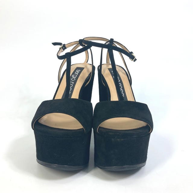 Sergio Rossi Sergio Rossi A78370 Ankle strap Mules suede Black - view 2