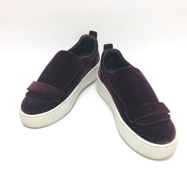 Sergio Rossi Sergio Rossi A79290 SR1 Slip-on sneakers shoes sneakers Velor wine-red - view 2