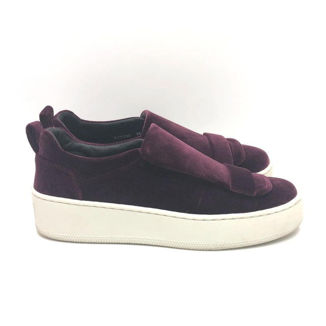 Sergio Rossi Sergio Rossi A79290 SR1 Slip-on sneakers shoes sneakers Velor wine-red - view 5