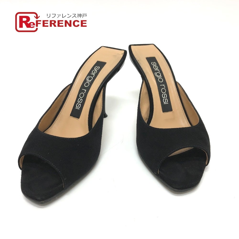 Sergio Rossi Sergio Rossi A83311 Open to pumps suede Black