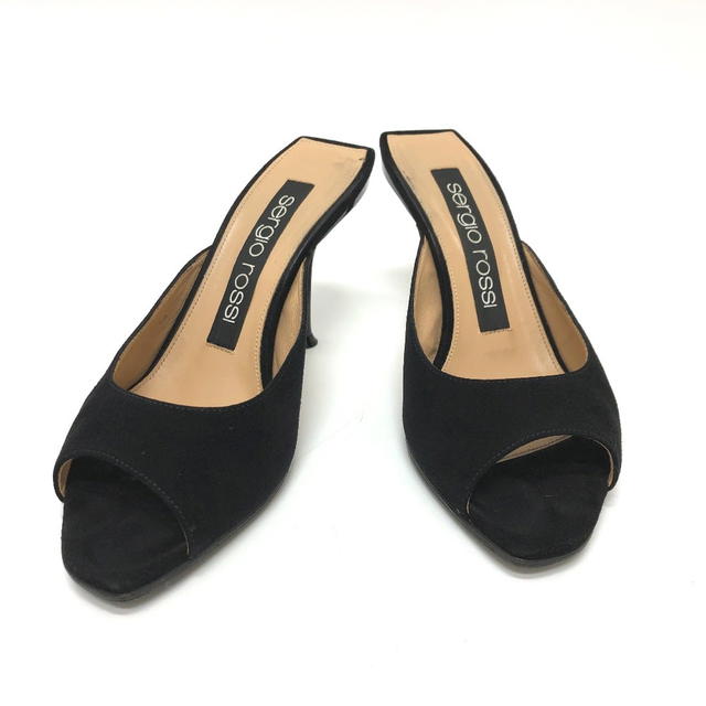 Sergio Rossi Sergio Rossi A83311 Open to pumps suede Black - view 2