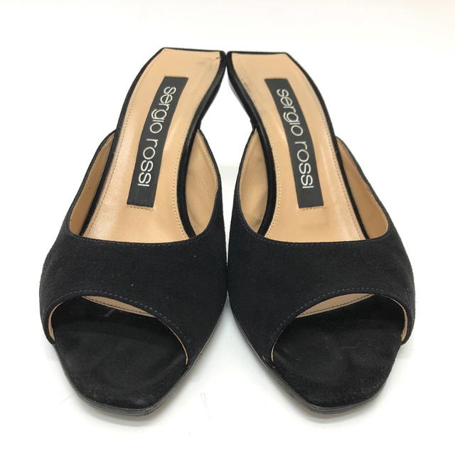 Sergio Rossi Sergio Rossi A83311 Open to pumps suede Black - view 3