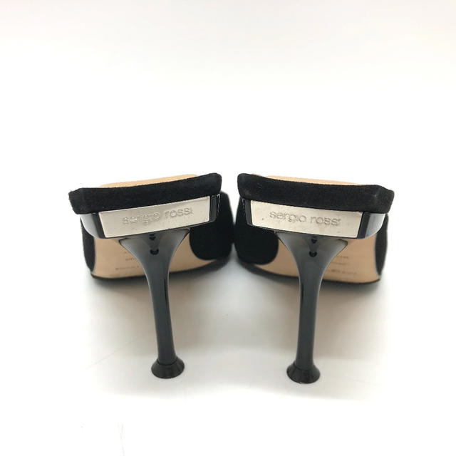 Sergio Rossi Sergio Rossi A83311 Open to pumps suede Black - view 5