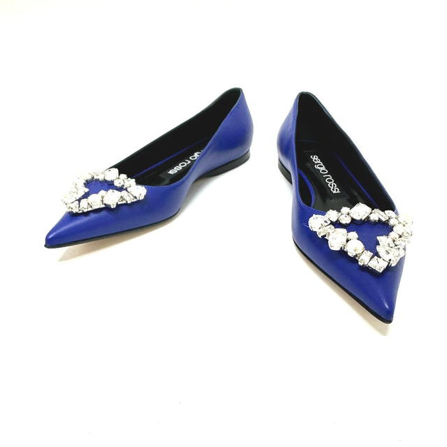 Sergio Rossi Sergio Rossi B09820-MNAN07 Triangle Bijoux Shoes Ballet Flats pumps Unused - view 2