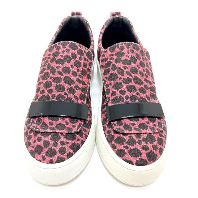 Sergio Rossi Sergio Rossi Leopard Glitter Slip-on Other shoes cotton Pink x Black - view 2