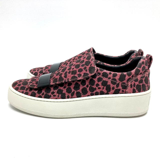 Sergio Rossi Sergio Rossi Leopard Glitter Slip-on Other shoes cotton Pink x Black - view 3
