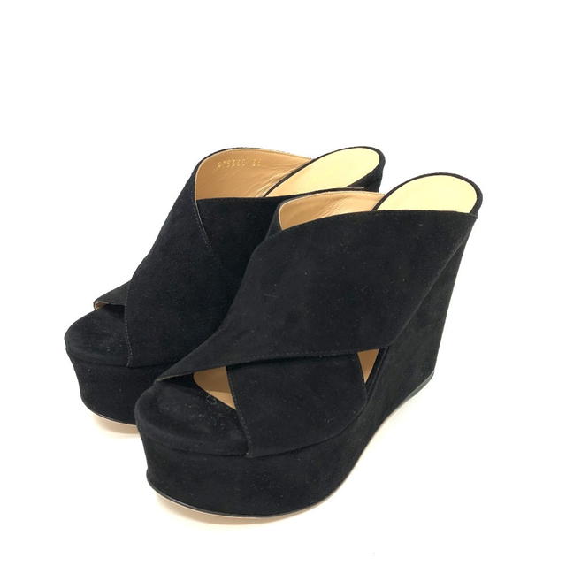 Sergio Rossi Sergio Rossi Open to Sandals suede Black Unused - view 2