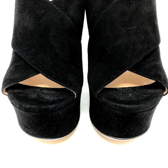 Sergio Rossi Sergio Rossi Open to Sandals suede Black Unused - view 4