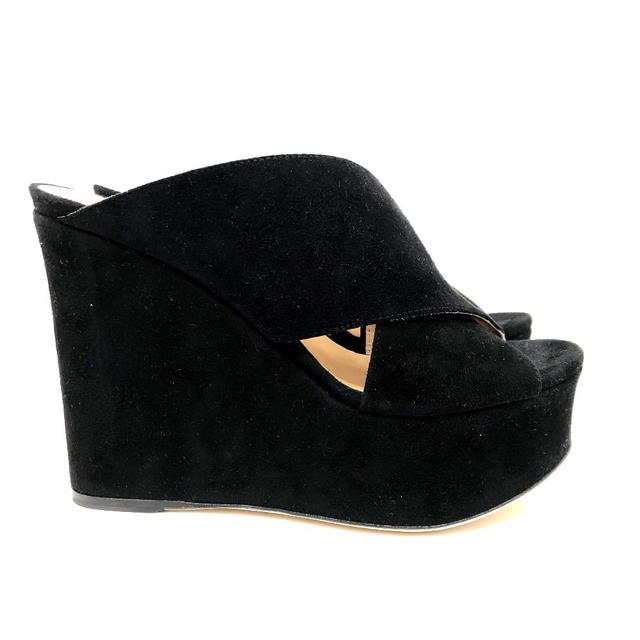 Sergio Rossi Sergio Rossi Open to Sandals suede Black Unused - view 5