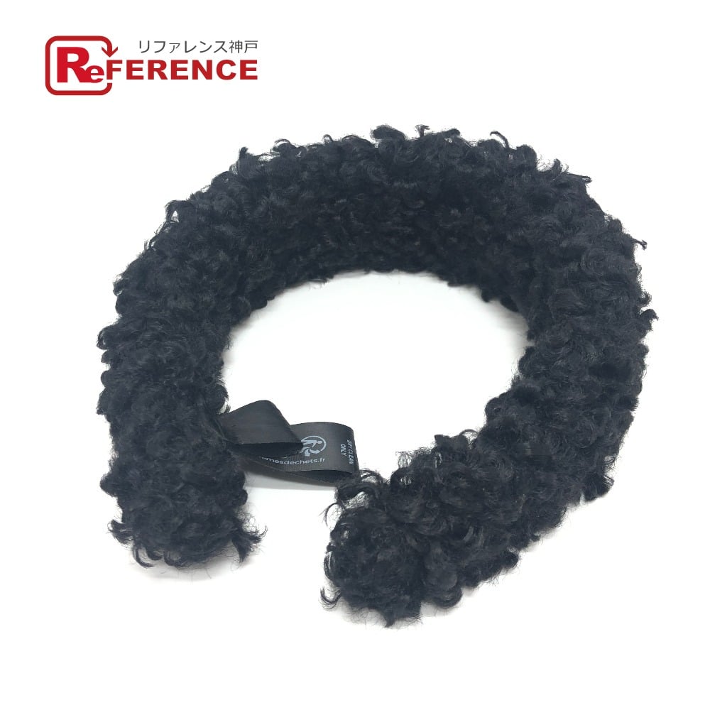 Sergio Rossi Sergio Rossi SR MUPPET Headband Band Headband Katyusha Faux fur Black