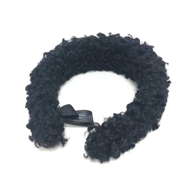 Sergio Rossi Sergio Rossi SR MUPPET Headband Band Headband Katyusha Faux fur Black - view 2