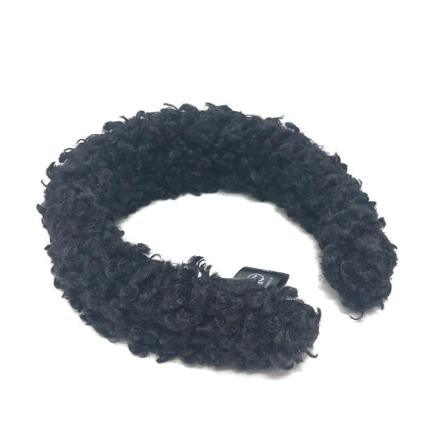 Sergio Rossi Sergio Rossi SR MUPPET Headband Band Headband Katyusha Faux fur Black - view 3