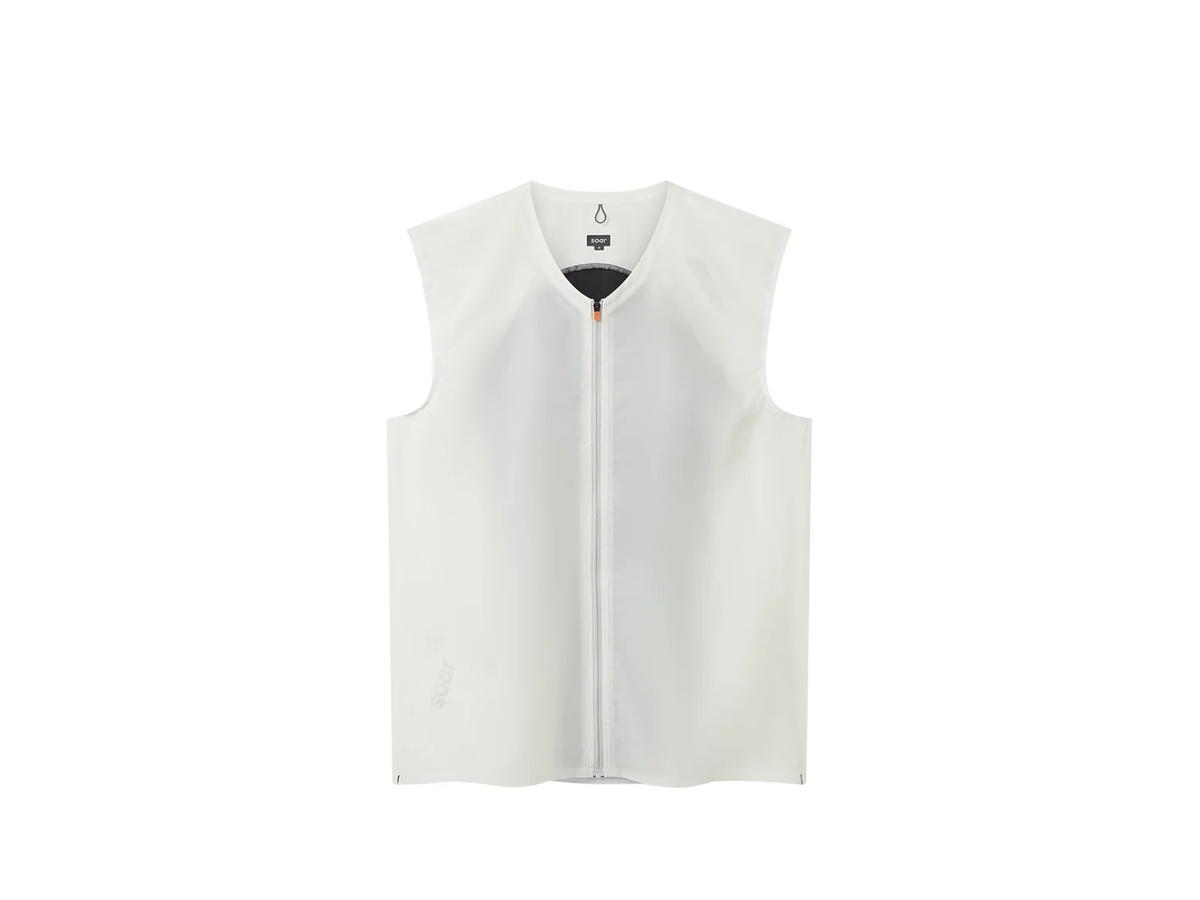 SOAR Running SOAR Running Rainout Gilet Ecru