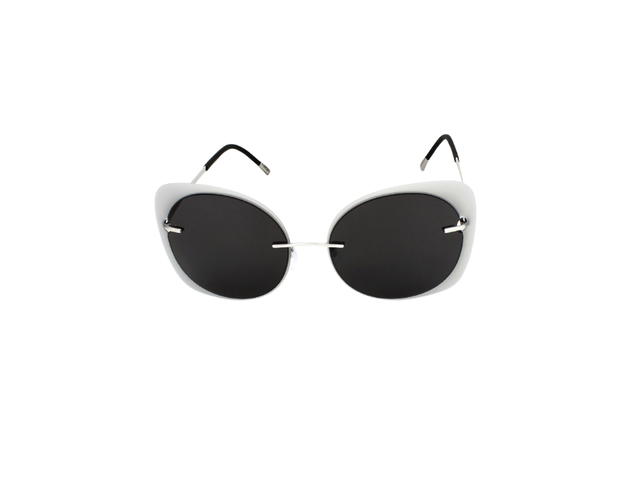 Silhouette Silhouette 8164 Sunglasses In Grey Titanium With Black Lens - view 2