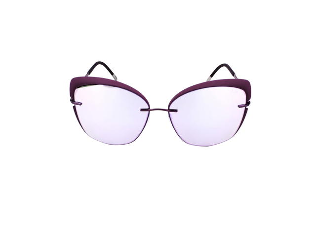 Silhouette Silhouette 8166 Sunglasses In Glossy Rosé Titanium With Mirror Lens - view 2