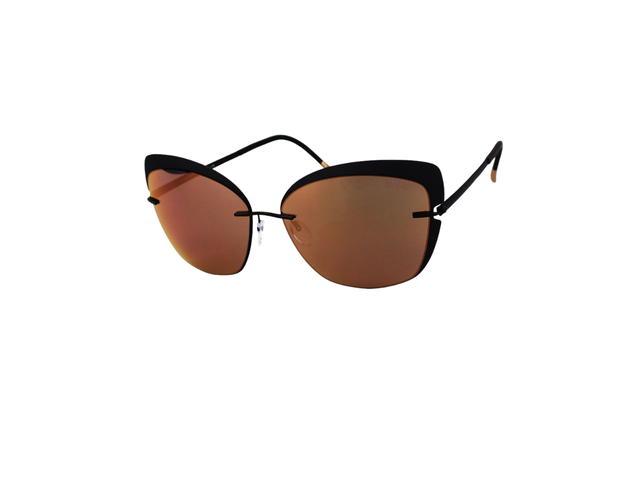 Silhouette Silhouette 8166 Sunglasses In Pure Black Titanium With Polycarbonate Lens - view 1