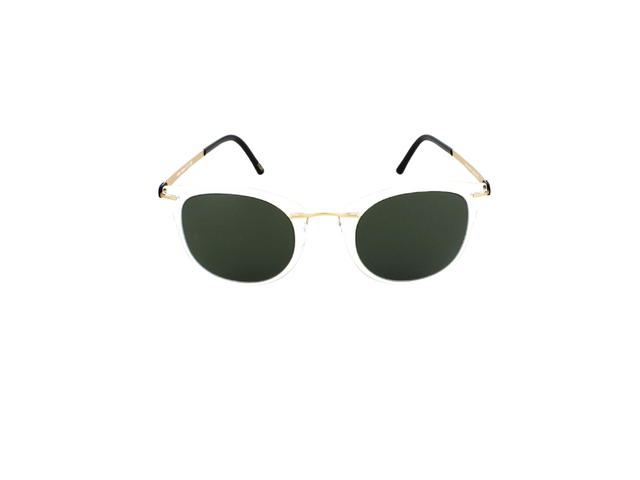 Silhouette Silhouette 8171 Sunglasses In Gold Titanium With Green Lens - view 2