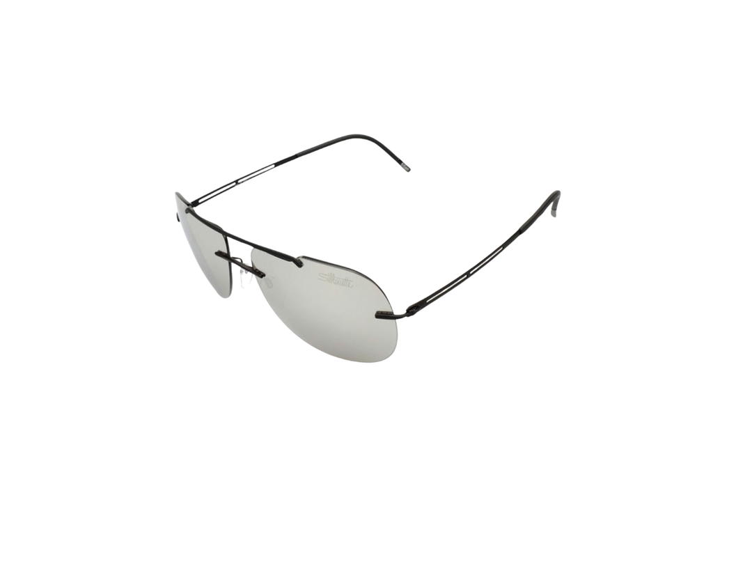 Silhouette Silhouette 8673 Sunglasses In Black Titanium With Grey Lens