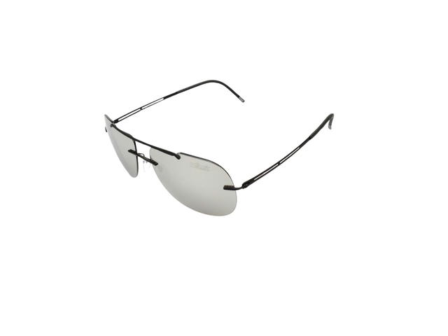 Silhouette Silhouette 8673 Sunglasses In Black Titanium With Grey Lens - view 1
