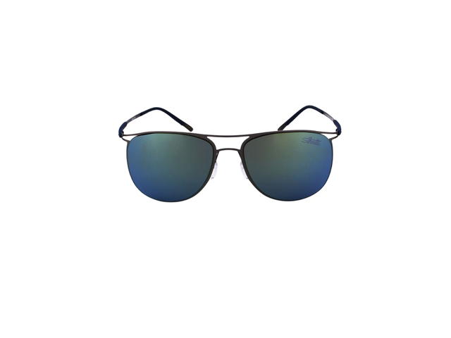 Silhouette Silhouette 8689 Sunglasses In Black Titanium With Blue Lens - view 2