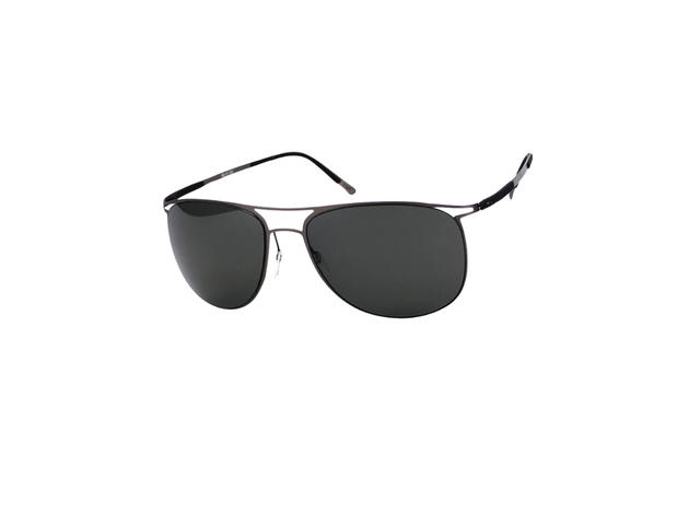 Silhouette Silhouette 8689 Sunglasses In Black Titanium With Demo Lens - view 1