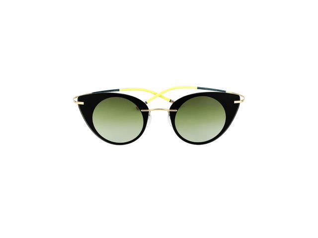 Silhouette Silhouette 9907 Sunglasses In Black Plastic Titanium With Grey Lens - view 2