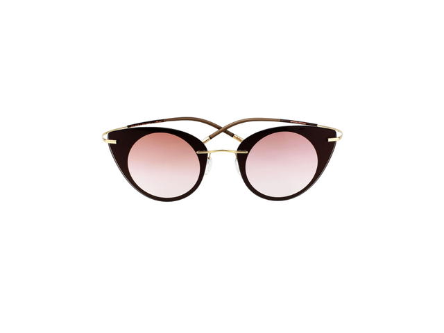 Silhouette Silhouette 9907 Sunglasses In Marron Titanium With Brown Lens - view 2