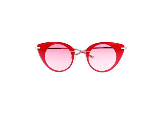 Silhouette Silhouette 9907 Sunglasses In Red Silver Titanium With Light Lens - view 2