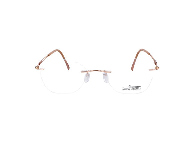 Silhouette Silhouette Glasses In Glod Titanium Frame With Demo Lenses - view 2