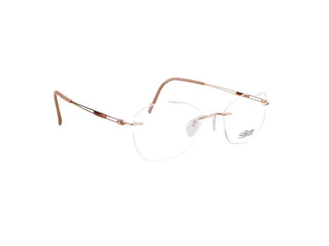 Silhouette Silhouette Glasses In Glod Titanium Frame With Demo Lenses - view 3