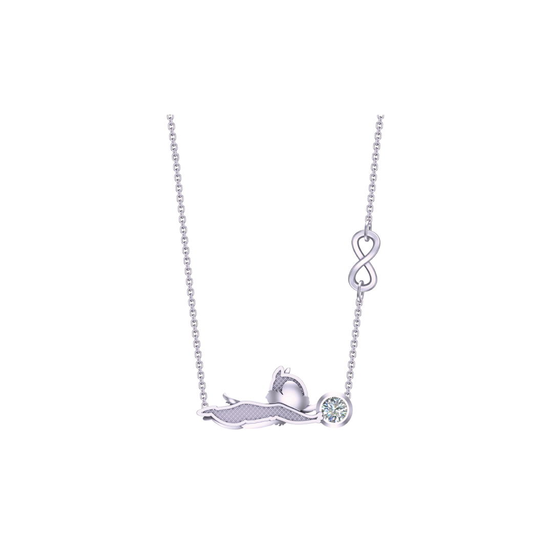 RAVIPA Silver Chip Necklace