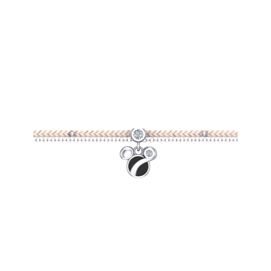 RAVIPA Silver magical Mickey Mouse Diamond Bracelet