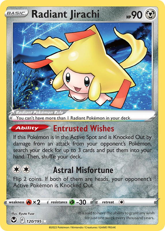 Pokemon Pokemon Radiant Jirachi K [SIT 120/195] Sword & Shield "Silver Tempest" (EN)