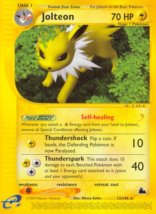 Pokemon Pokemon Jolteon R [SK 13/144] E-Card "Skyridge" [ReverseHolo] (EN)