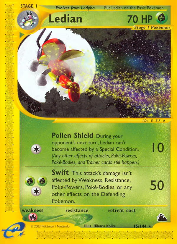 Pokemon Pokemon Ledian R [SK 15/144] E-Card "Skyridge" [ReverseHolo] (EN)