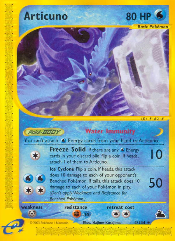 Pokemon Pokemon Articuno R [SK 4/144] E-Card "Skyridge" [ReverseHolo] (EN)
